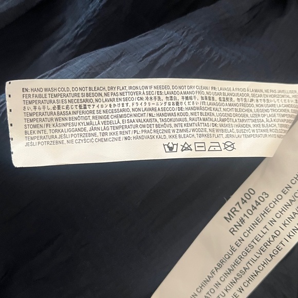 Moon River Navy Blue Puff Sleeve Tiered Maxi Dress Open Back Size Small Like New - Picture 11 of 11